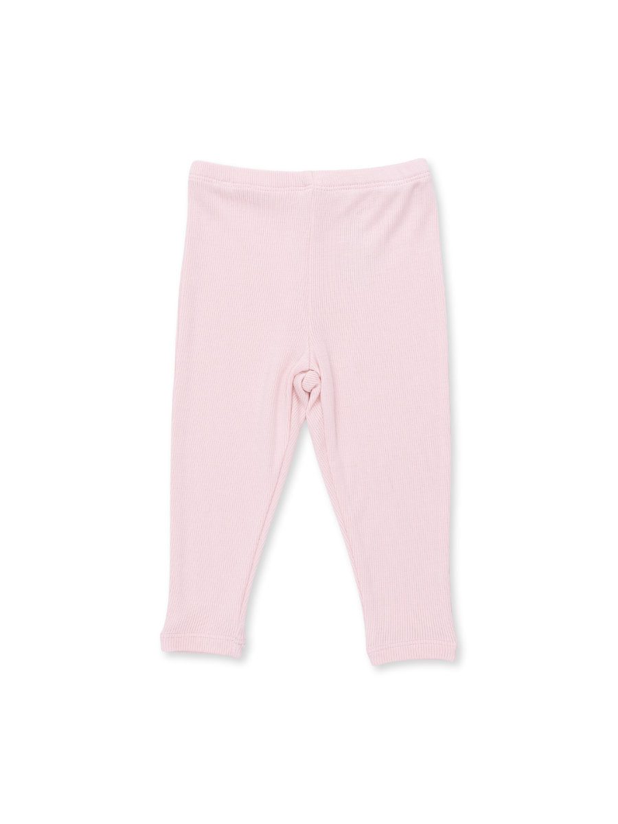 Veiled Pink Ribbed Legging