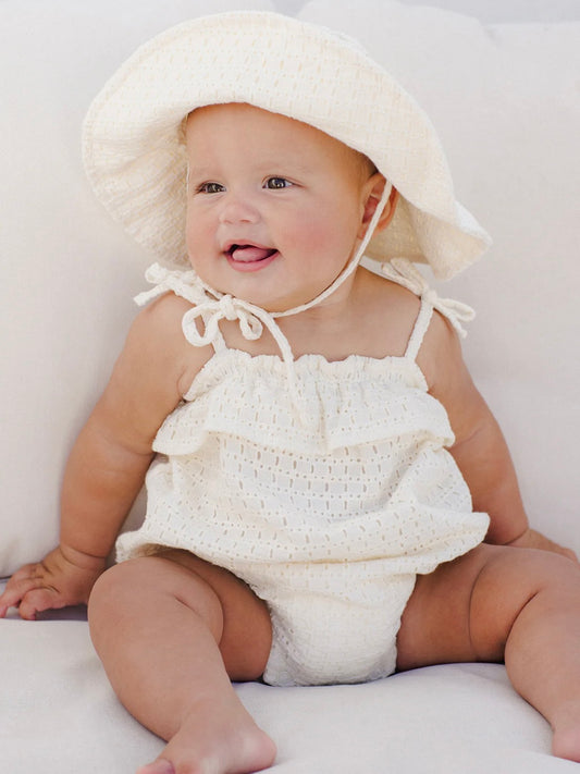 Ivory Ruffle Romper