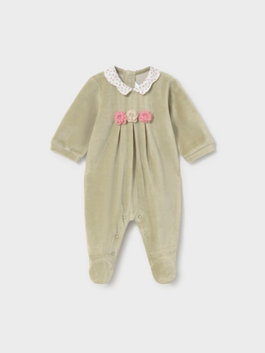 Bayleaf Velour Romper