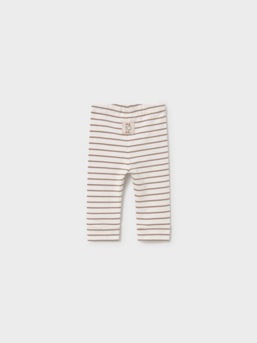 Cream Stripe Leggings