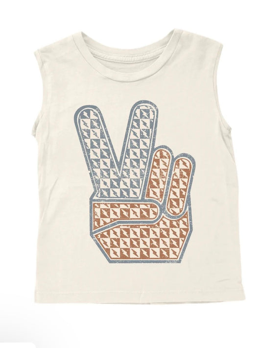 Rad, White & Blue Muscle Tee