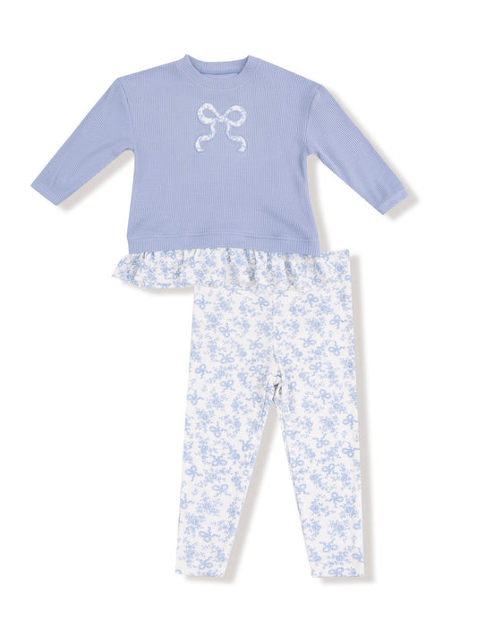 Romi Floral Waffle Pullover + Legging Set