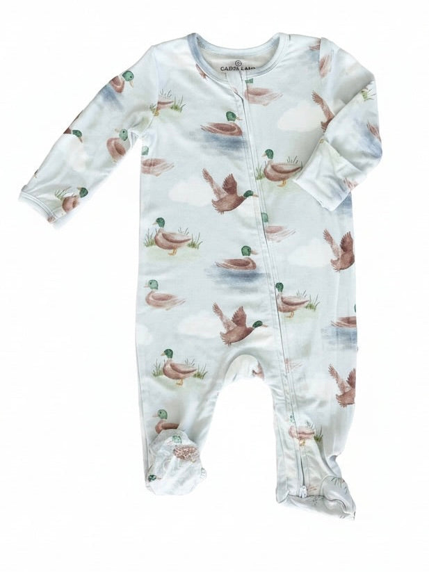 Little Duckling Zipper Footie