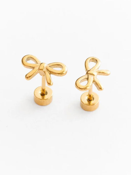 Pip Pop Post- Gold Bow