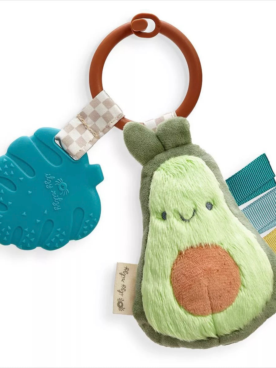 Itzy Pal Plush + Teether - Avocado