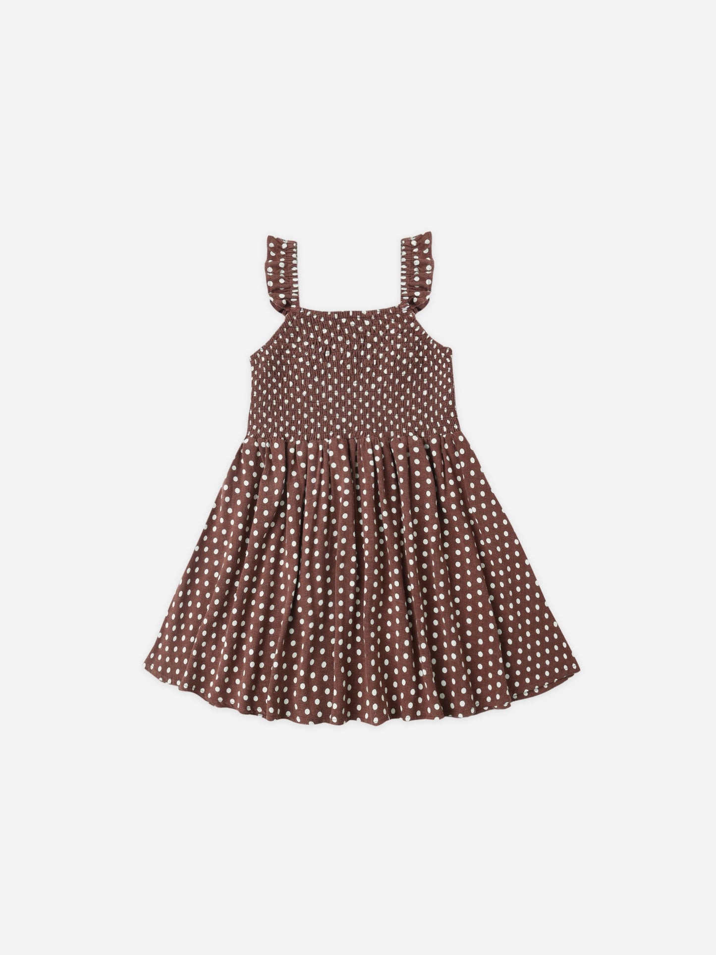 Chocolate Polka Dot Lainey Dress