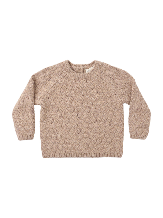 Heather Almond Knit Sweater