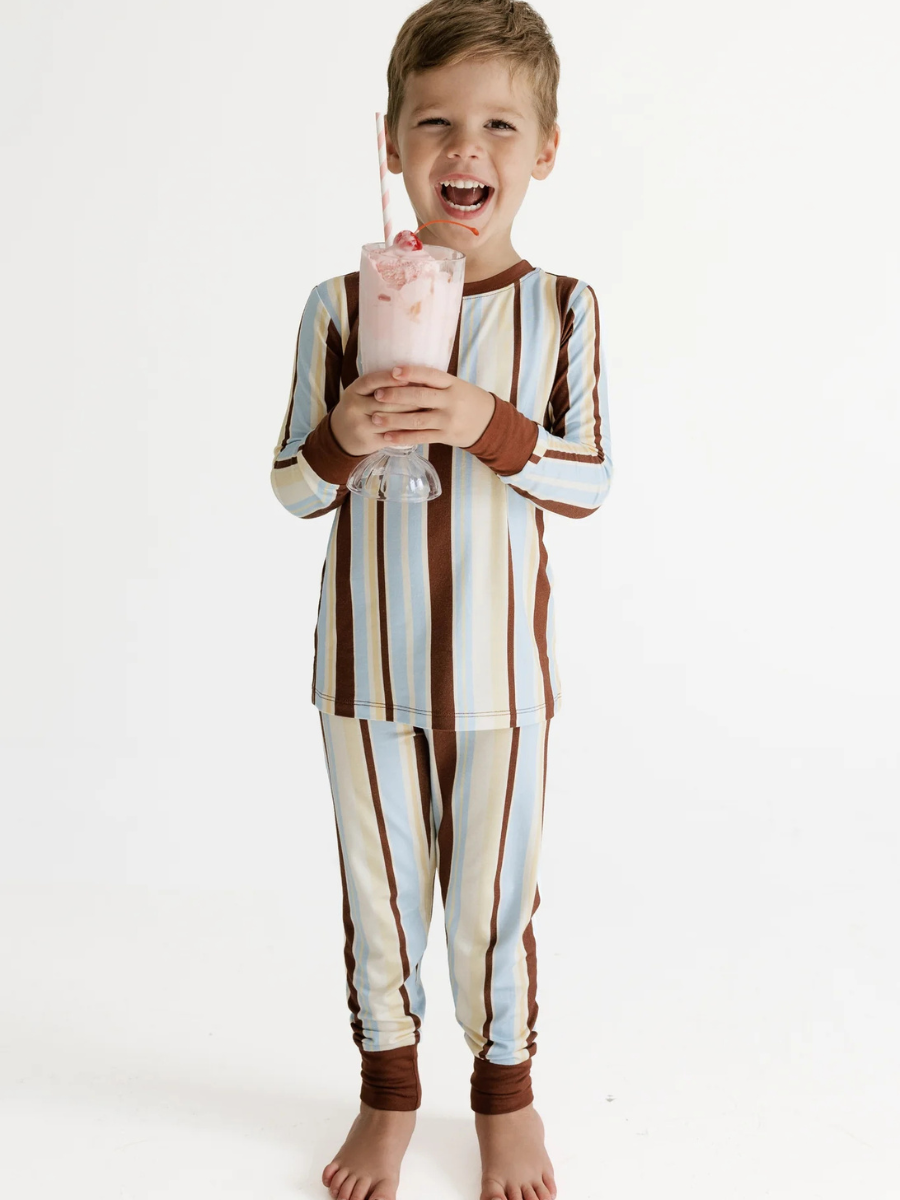 Leo Stripe Two Piece Set