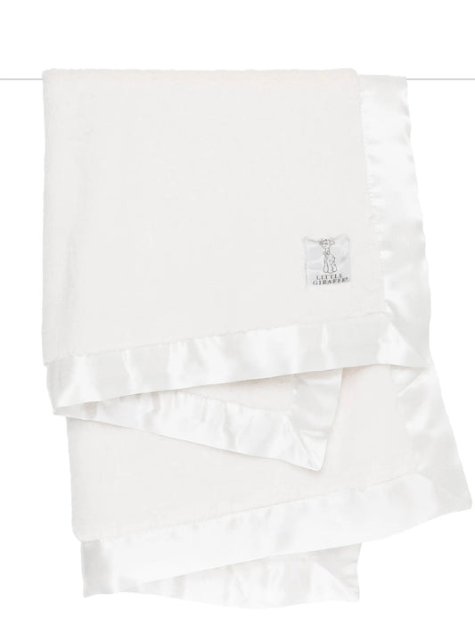 Little Giraffe Luxe Solid Blanket  - Cream
