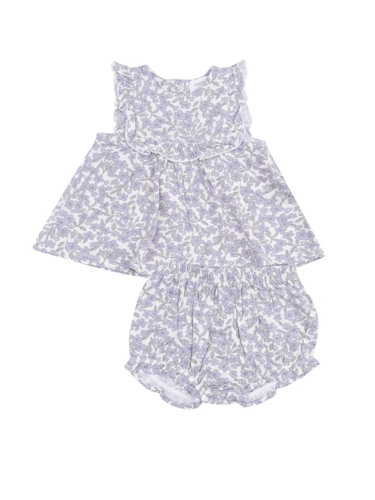 Forget Me Not Floral Ruffle Top & Bloomer