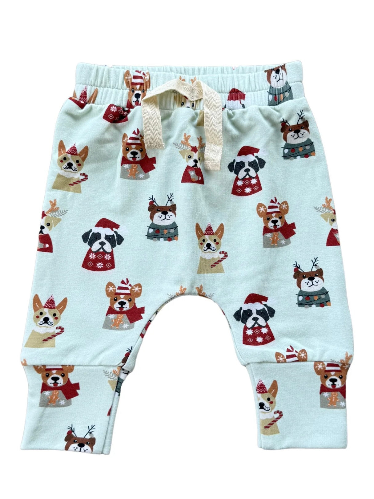 Slim Jogger Pants - Holiday Dogs