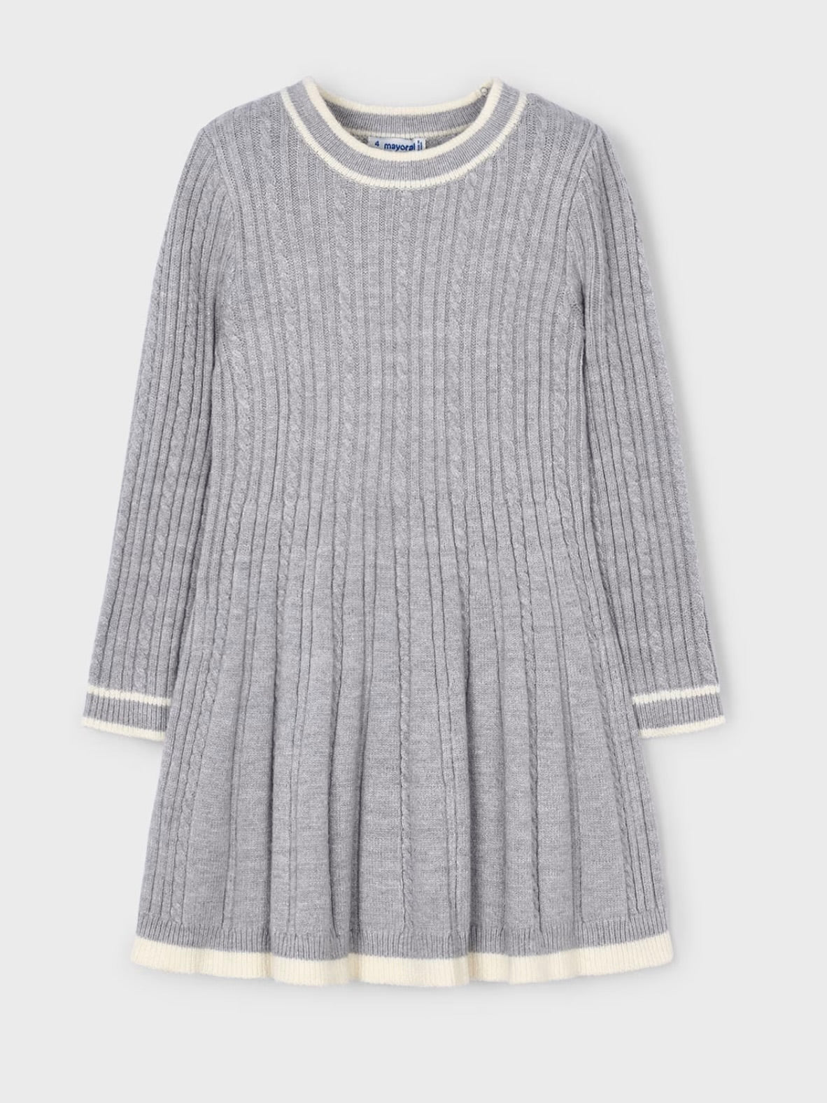 Knit Sweater Dress - Grey