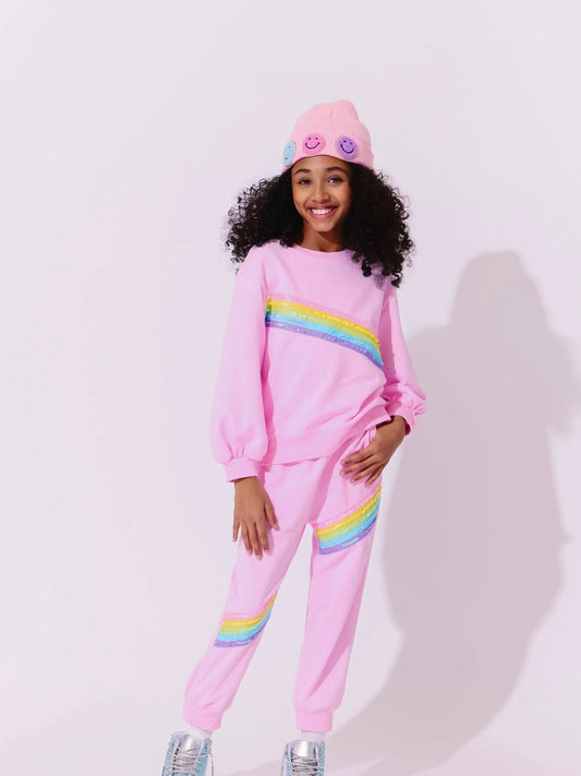 Rainbow Stripe Set - Pink