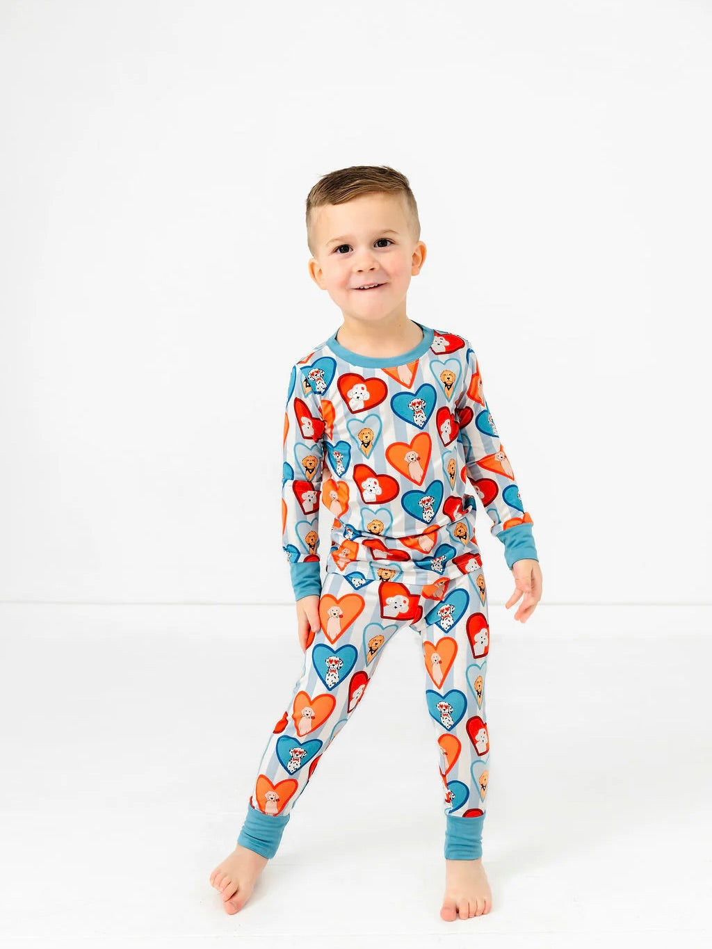 Blue Fur-Ever Valentine Two Piece Set