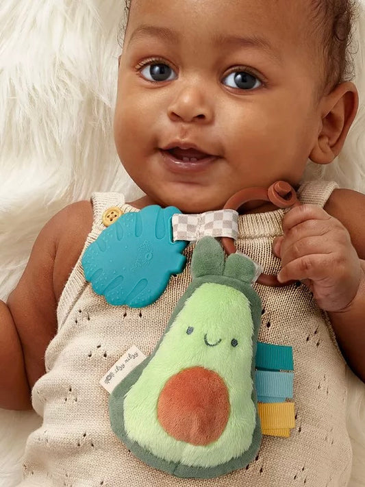 Itzy Pal Plush + Teether - Avocado