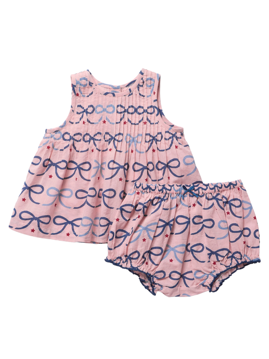 Pink Bows Baby Jaipur Set