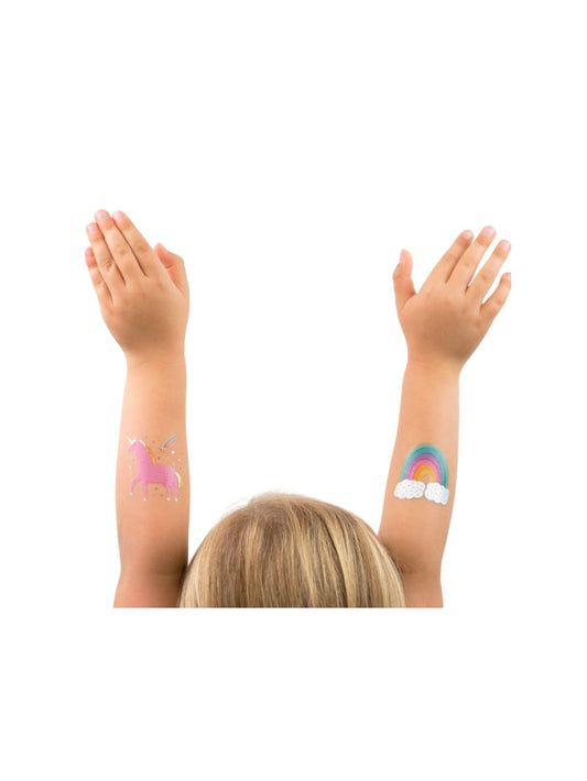 Unicorns + Rainbows Temporary Tattoos