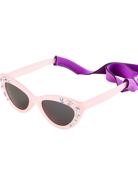 Light Pink Cat Eye Sunglass + Strap