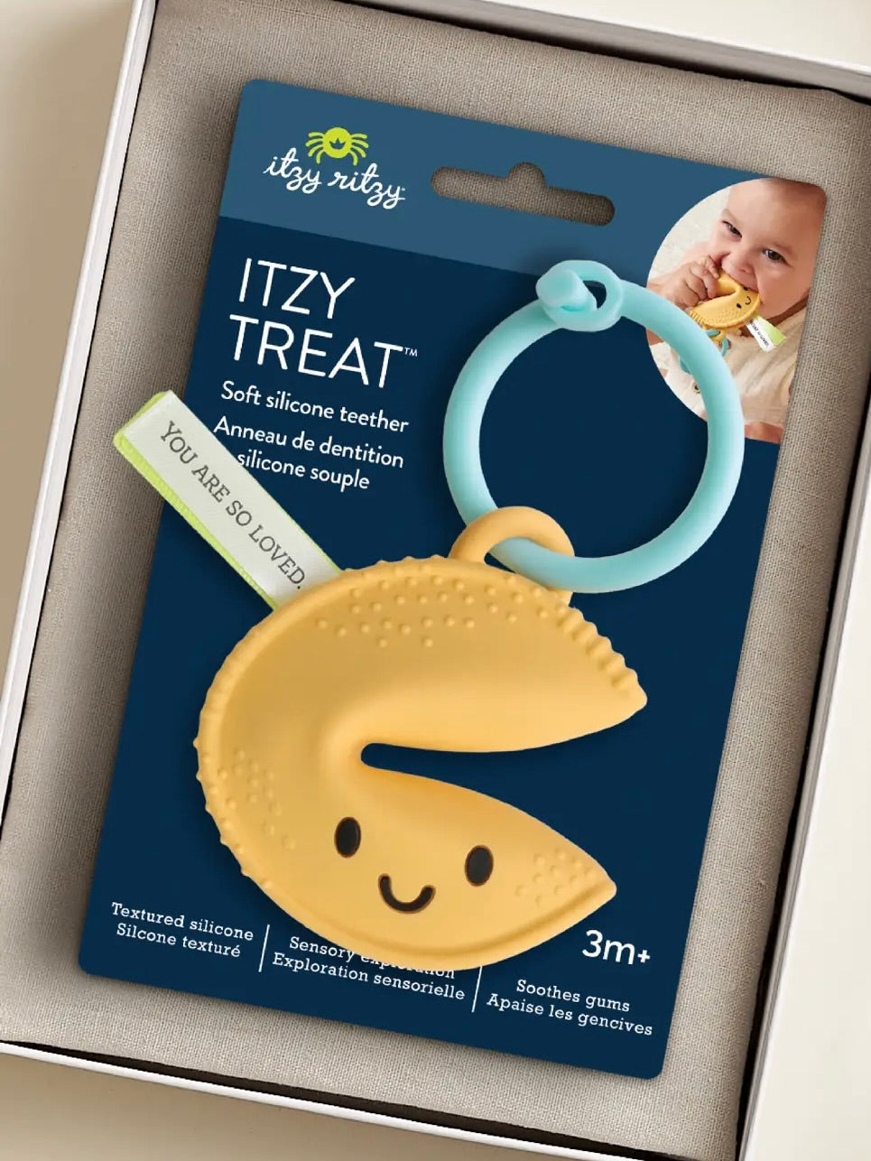 Itzy Treat Teether - Fortune Cookie