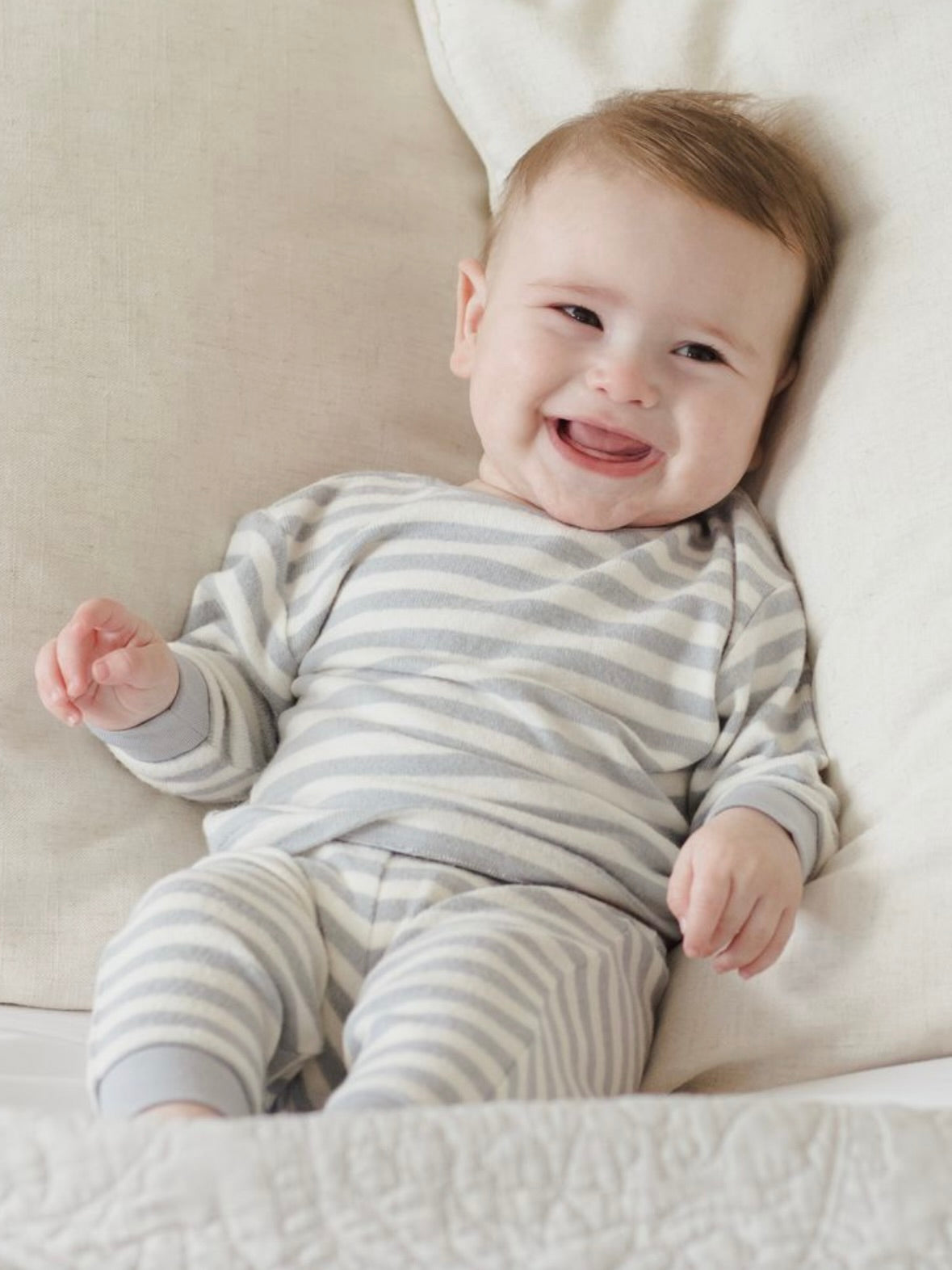 Blue Stripe Cozy Set