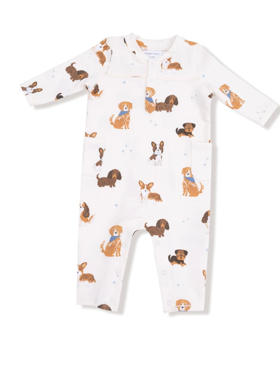 Blue Best Friend Dogs Terry Romper