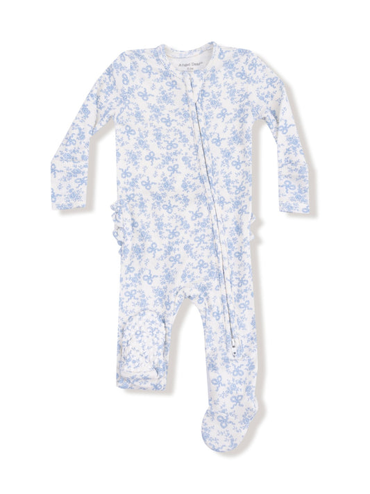 Romi Floral Ruffle Footie