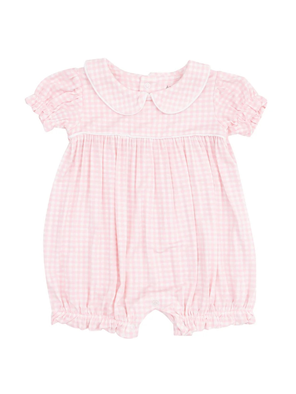 Mini Pink Gingham Puff Sleeve Bubble