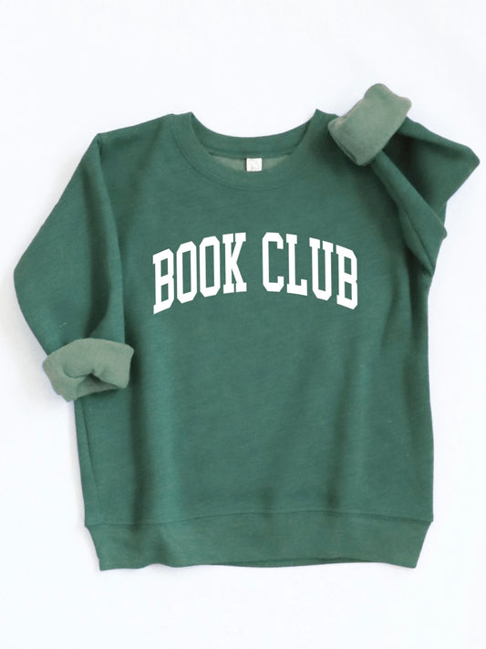 Toddler Book Club Crewneck - Heather Forest