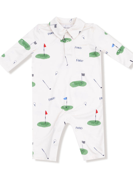 All Fore Golf - Polo Romper