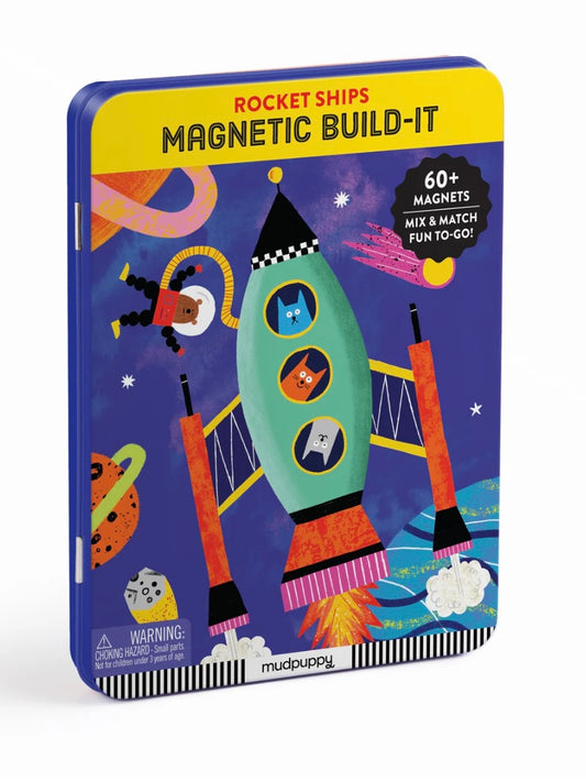 Rocket Ships Magnetic Build-It