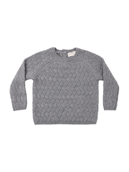 Heather Slate Knit Sweater