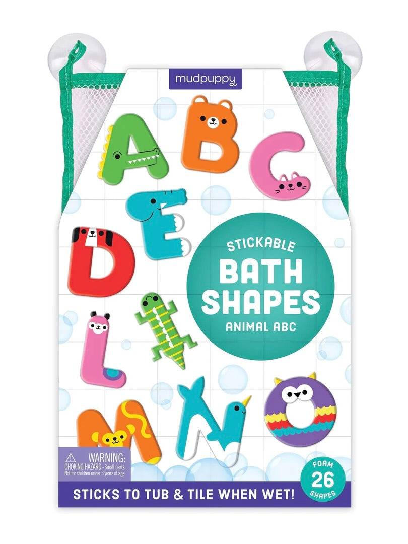 Stickable Animal ABC Bath Shapes