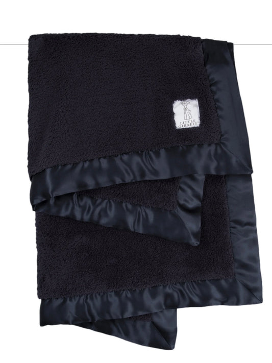 Little Giraffe Chenille Blanket - Denim