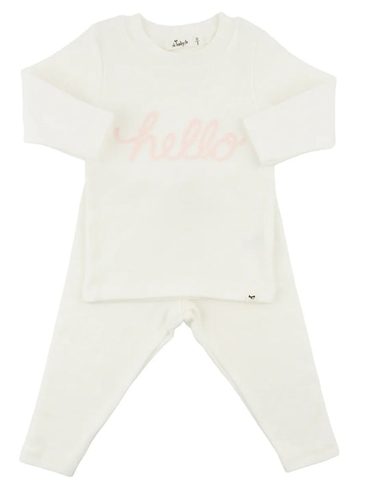 Pale Pink "Hello" Set