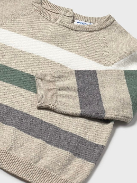 Striped Sweater - Tan/Multi