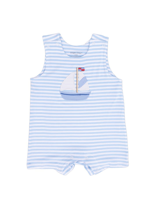 Bubbly Sailboat Stripe Sleeveless Jon Jon