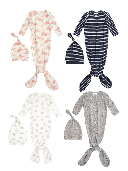 Snuggle Knit Gown and Hat