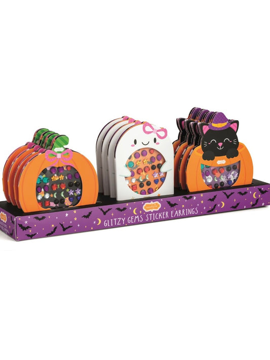 Halloween Glitzy Gems Sticker Earrings