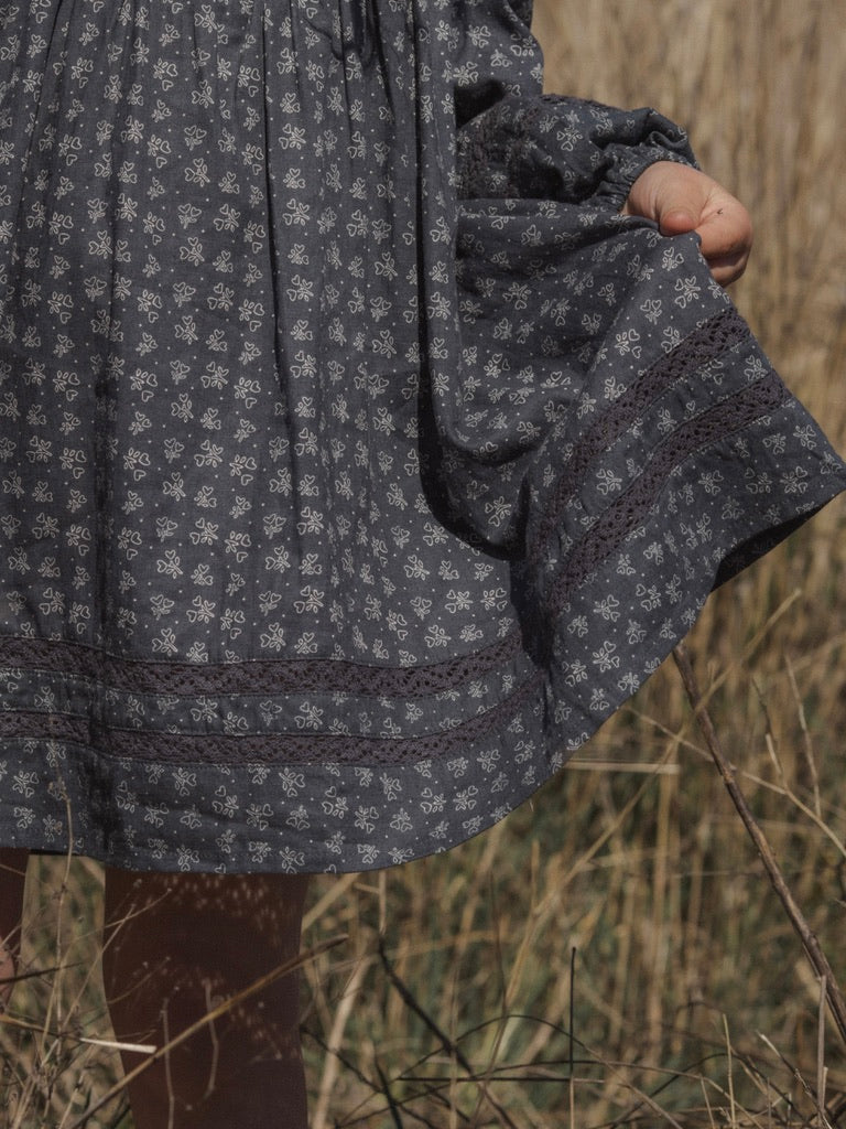 Midnight Heart Ditsy Selene Dress