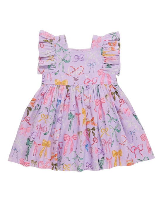 Watercolor Bows Elsie Dress