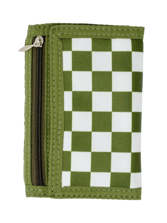 Boys Wallet - Green Checkered