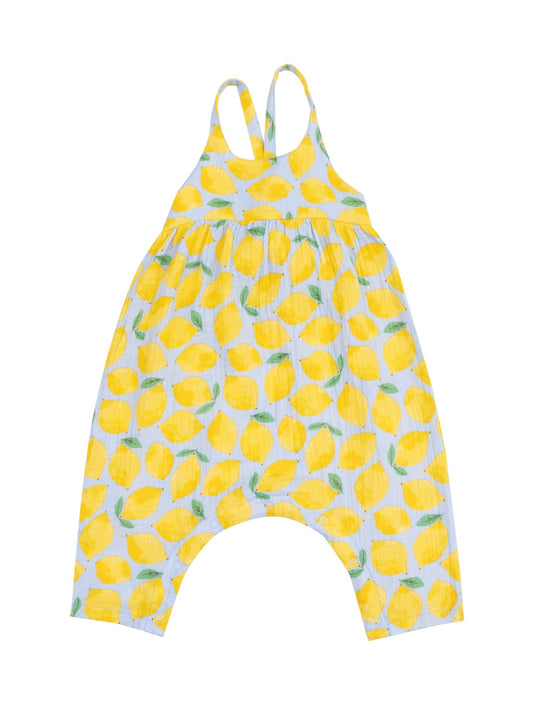 Sunny Lemons Tie Back Romper