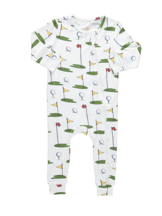 Cream Golf Baby Bamboo Romper