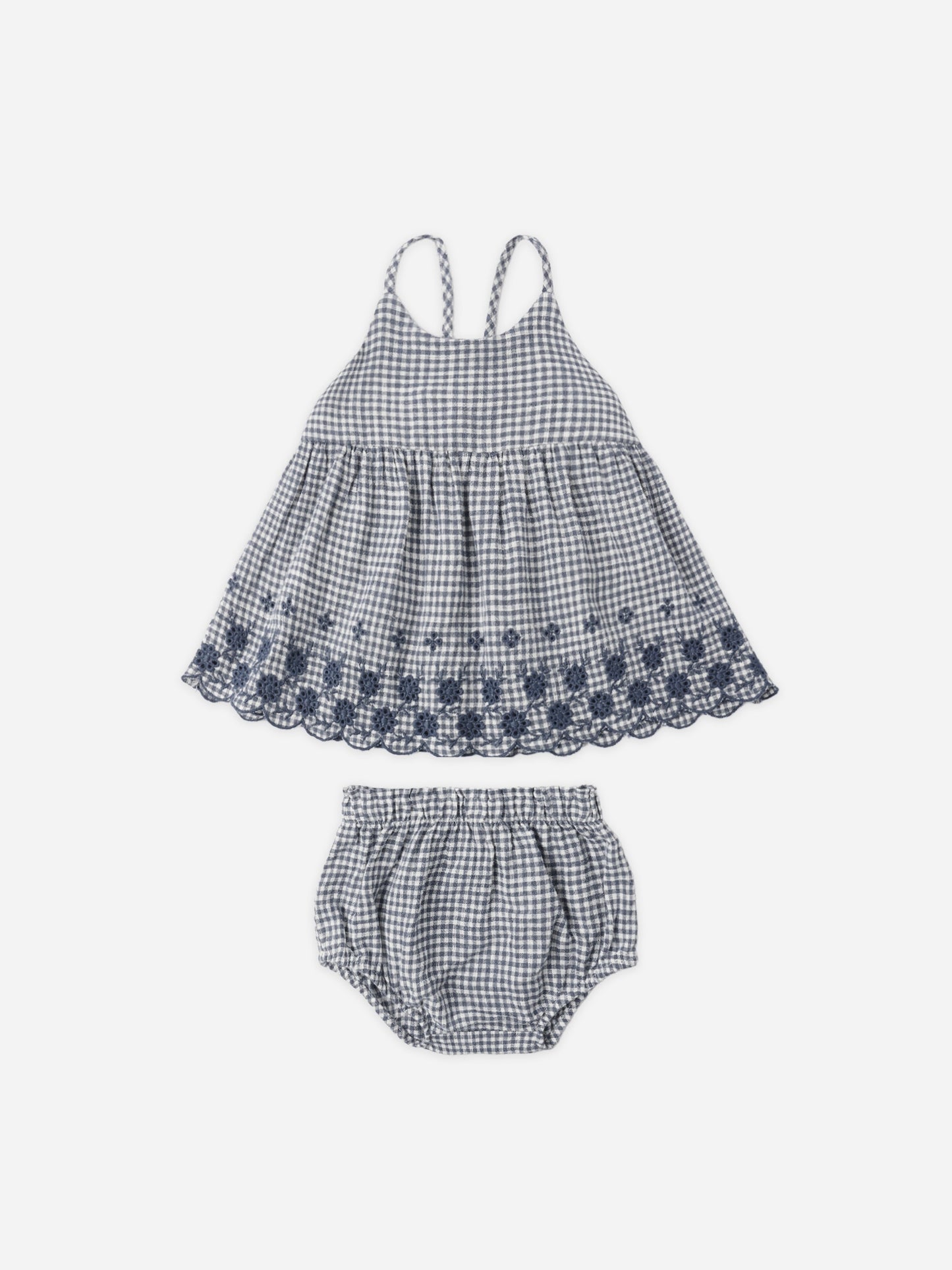 Marine Gingham Zenni Set