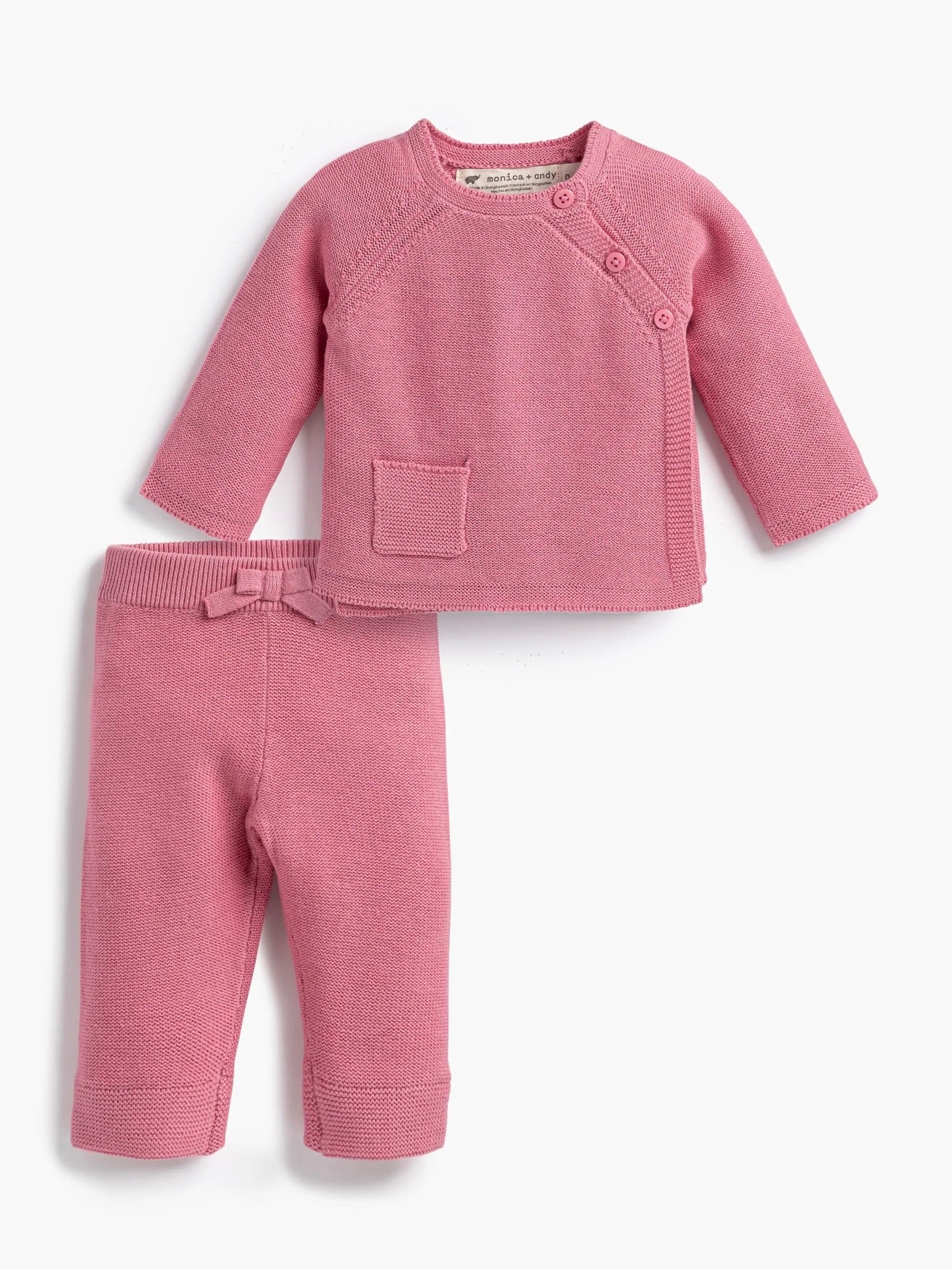 Little Darling Knit Set - Mauve Pink