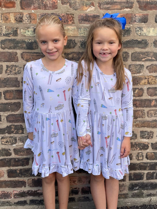 Sweet Home Chicago Twirl Dress