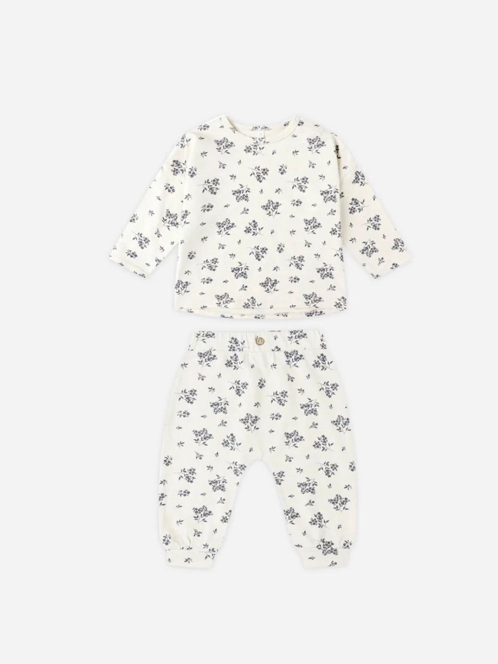 Tee + Pant Set - Blue Floral