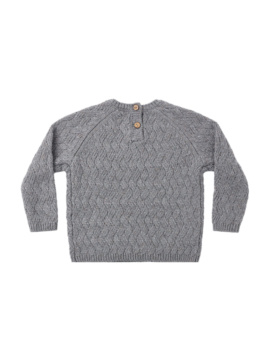 Heather Slate Knit Sweater