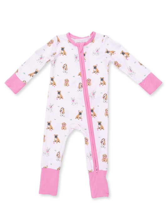 Pink Bestie Dogs Convertible Romper