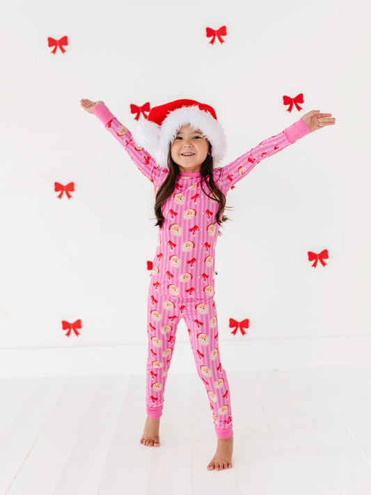 Stripe Santa Toddler Pajamas